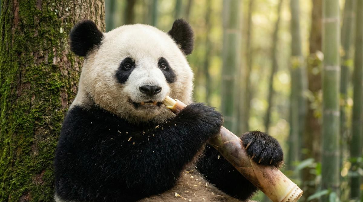 抖阴熊猫视频 - 国宝竹林午餐视频
